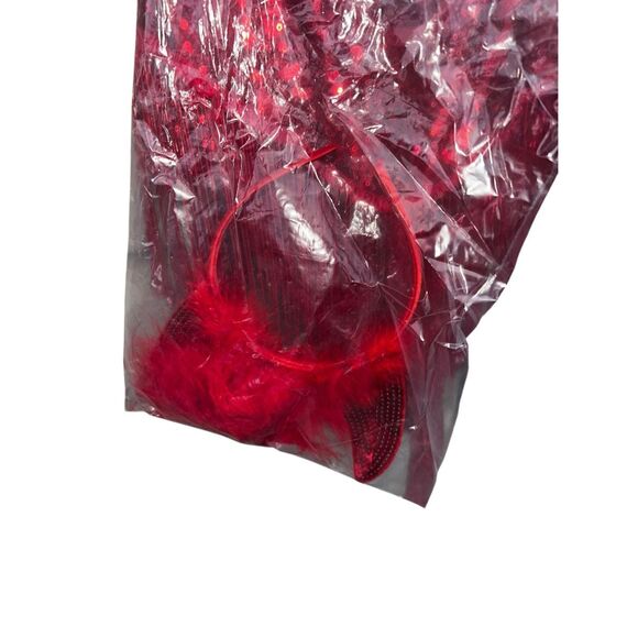 Tipsy elves large Sexy red beaded fringe devil Halloween sultry bodysuit quality - Picture 7 of 7